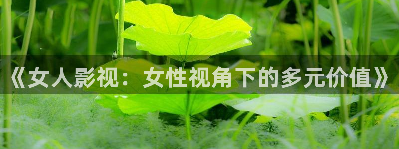 eeuss草民影院：《女人影视：女性视角下的多元价值》